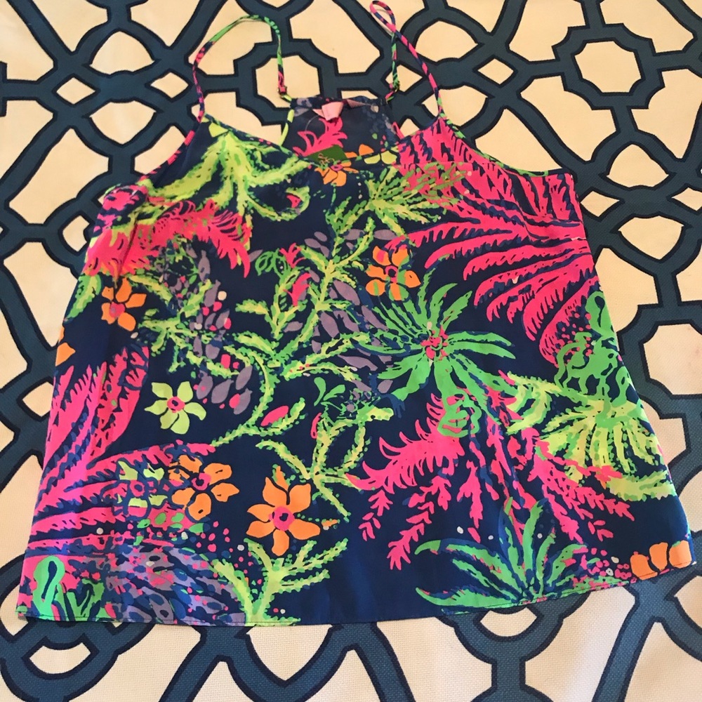Printed Lilly Pulitzer Dusk Tank Top NWT